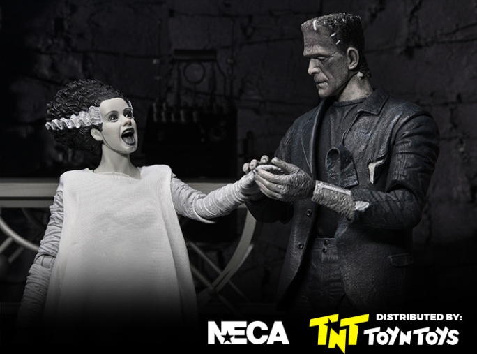 Bride of Frankenstein 90th Anniversary The Monster & His Mate 2 Pack (B&W)